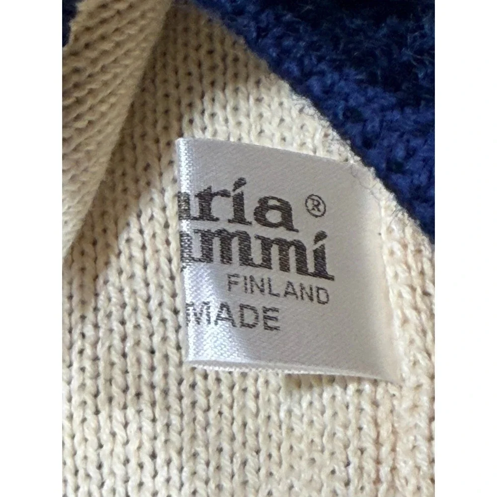 Maria Lammi Nordic Pom Beanie Hat Fair Isle Cottagecore Cozy Winter Knit